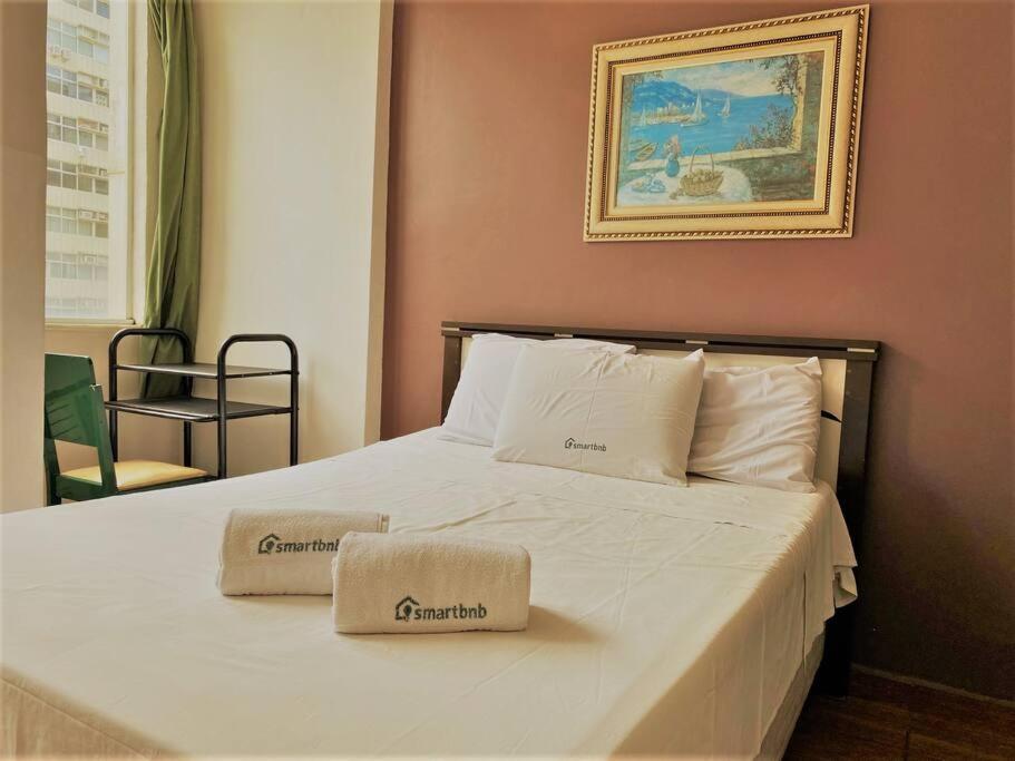 ריו דה ז'ניירו Apartamento Com Dois Quartos Na Orla De Copacabana מראה חיצוני תמונה